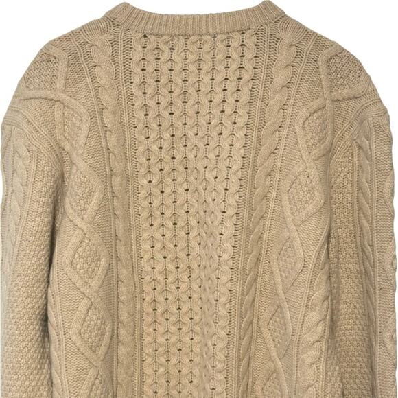 NWTs Polo Ralph Lauren Wool/Cashmere Blend Cable Knit Fisherman's Sweater (XL) - Picture 5 of 12